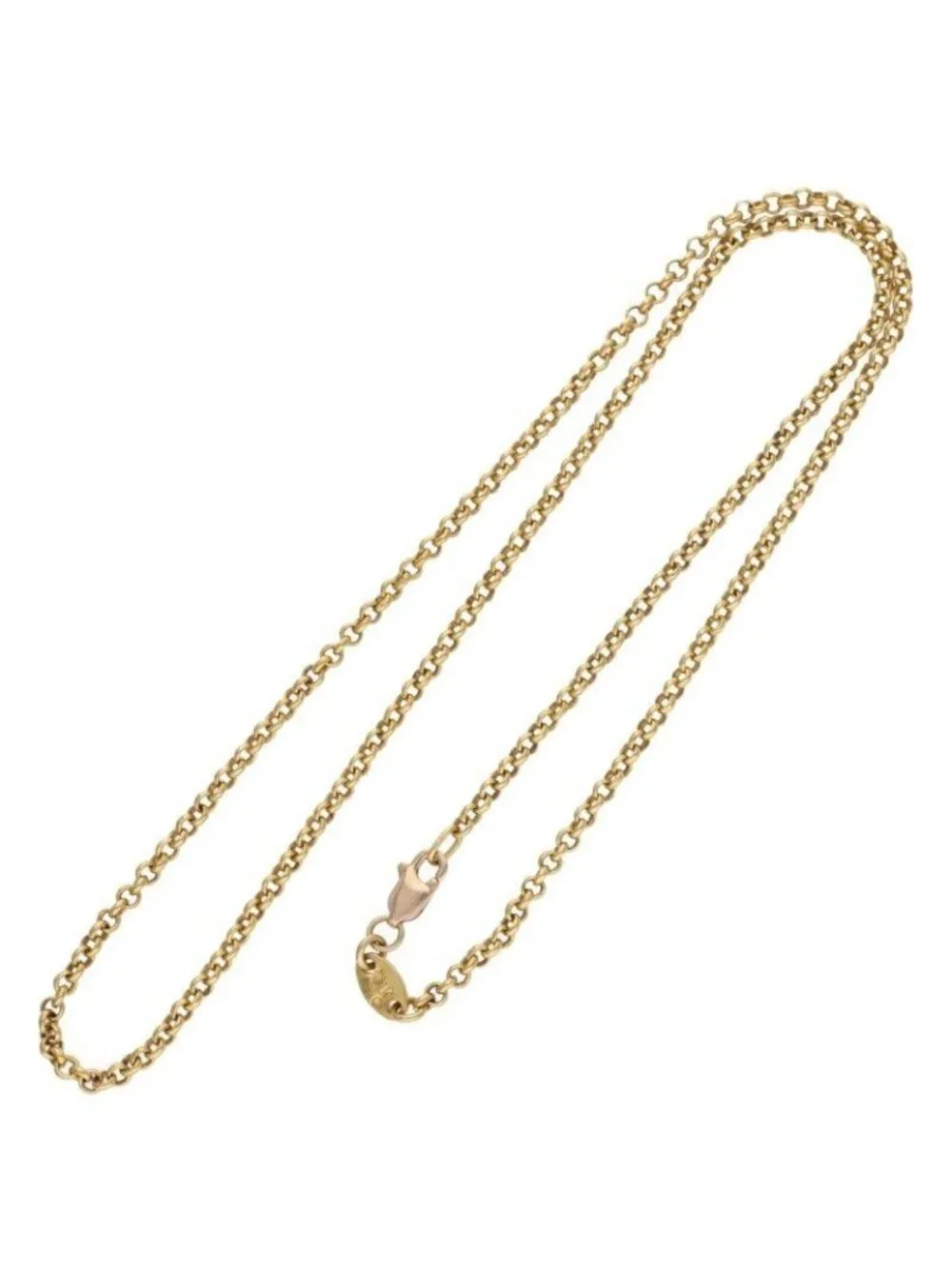 Chrome Hearts 22k Neckchain Roll Chain Vintage Gold Necklace